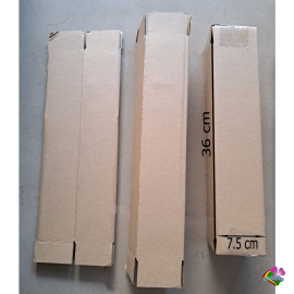 100 Hộp carton 3 lớp 7.5 x 7.5 x 36 cm