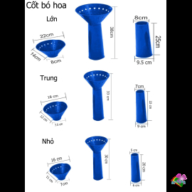 Cốt nhựa tròn bó hoa