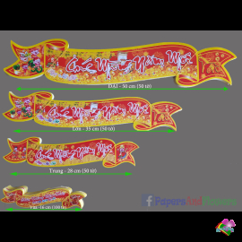 10 xấp decan dán chúc mừng năm mới