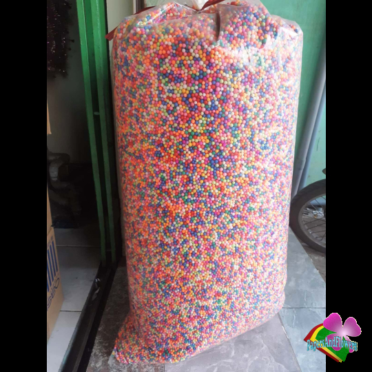 1kg hạt xốp màu 