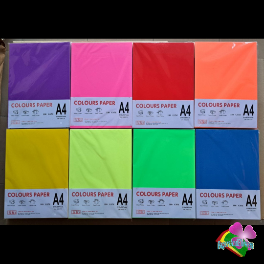 10 xấp giấy A4 dạ quang