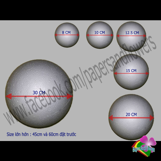Quả cầu xốp 20cm
