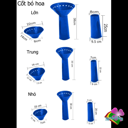 Cốt nhựa tròn bó hoa
