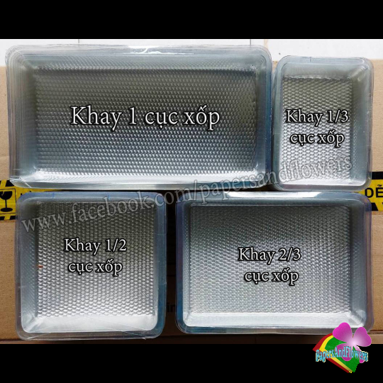 60 lốc khay nhựa đựng xốp cắm hoa