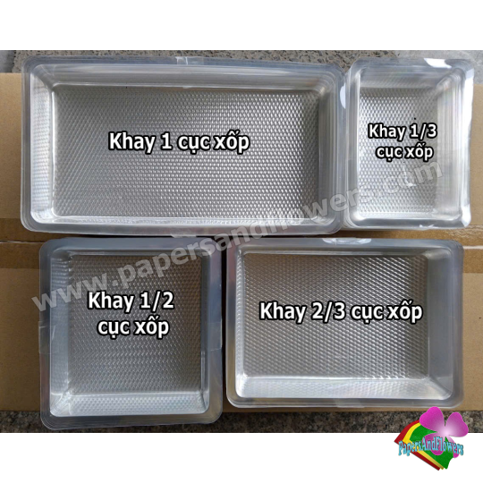 10 lốc khay nhựa đựng xốp cắm hoa