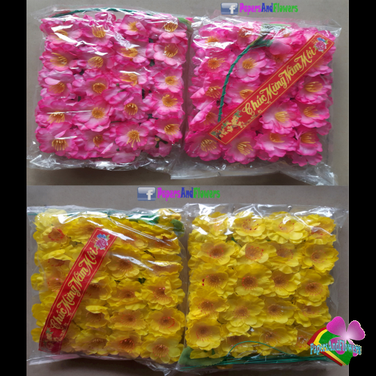 Bịch hoa mai , hoa đào giả